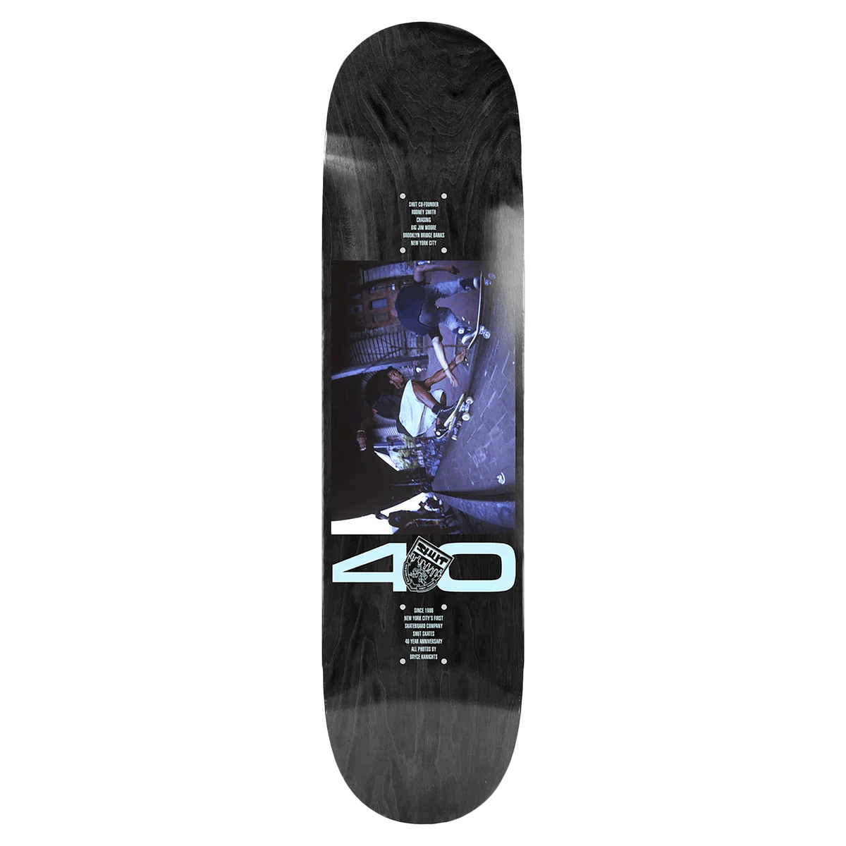 SHUT KANIGHTS RODNEY SKATEBOARD DECK-8.25 BLK EX7