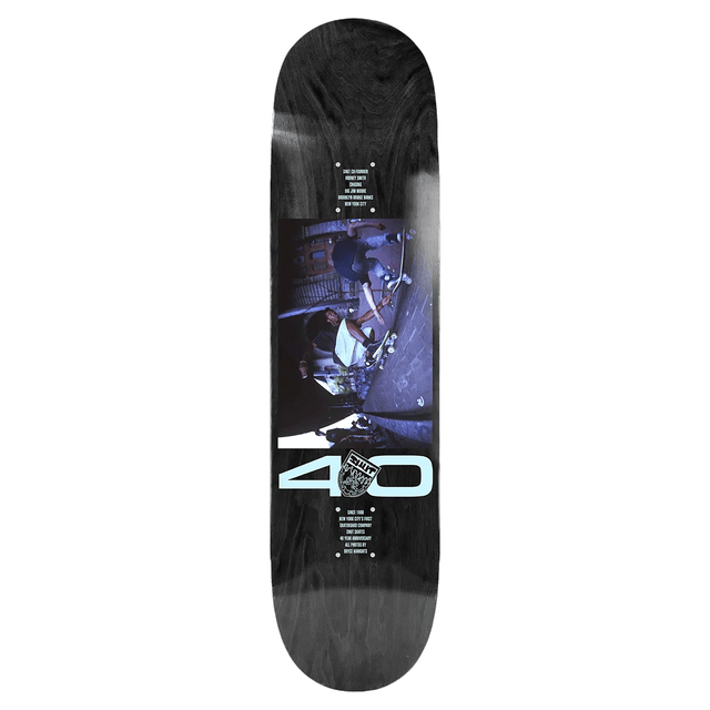 SHUT KANIGHTS RODNEY SKATEBOARD DECK-8.25 BLK EX7