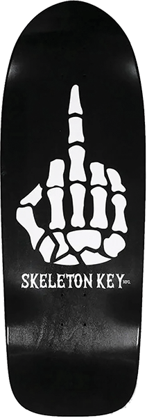 SKELETON KEY WITH ALL DUE RESPECT SKATEBOARD DECK-10.76X30.78