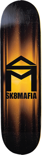 SK8MAFIA GLARE SKATEBOARD DECK-8.1 YELLOW
