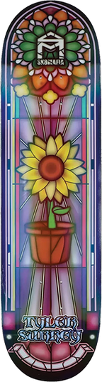 SK8MAFIA SURREY STAINED GLASS SKATEBOARD DECK-8.25