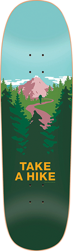 SKATE MENTAL TAKE A HIKE CRUISER SKATEBOARD DECK-9.25