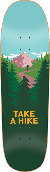 SKATE MENTAL TAKE A HIKE CRUISER SKATEBOARD DECK-9.25