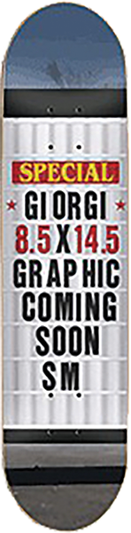 SKATE MENTAL ARMANI COMING SOON SKATEBOARD DECK-8.5