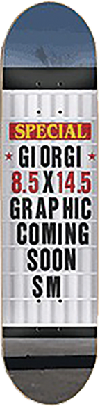 SKATE MENTAL ARMANI COMING SOON SKATEBOARD DECK-8.5