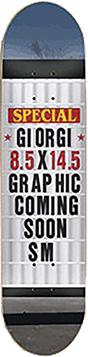 SKATE MENTAL ARMANI COMING SOON SKATEBOARD DECK-8.5