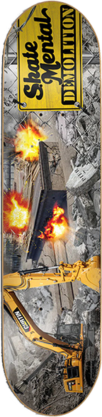 SKATE MENTAL CURTIN BLOW THAT PLACE UP SKATEBOARD DECK-8.0