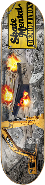 SKATE MENTAL CURTIN BLOW THAT PLACE UP SKATEBOARD DECK-8.0