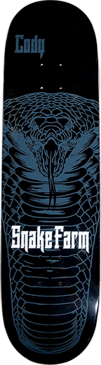 SNAKE FARM MCENTIRE SNAKE MOAN SKATEBOARD DECK-8.25 BLACK