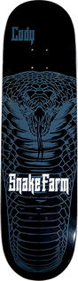 SNAKE FARM MCENTIRE SNAKE MOAN SKATEBOARD DECK-8.25 BLACK