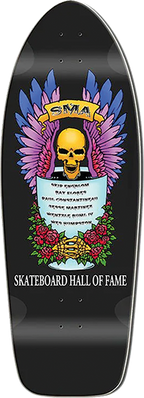 SMA HALL OF FAME SKATEBOARD DECK-11x31.5 BLK DIP