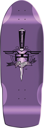 SMA HEART ATTACK LTD SKATEBOARD DECK-10.5X31 PURPLE DIP
