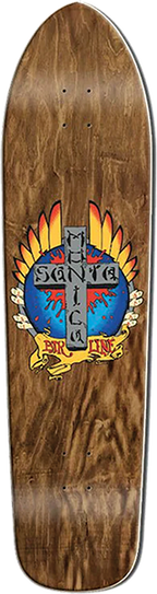 SMA STIGMATA LONGBOARD SKATEBOARD DECK-9.125X36.5 DARK STAIN