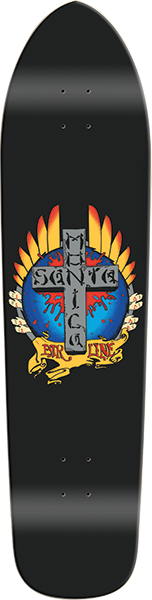 SMA STIGMATA LONGBOARD SKATEBOARD DECK-9.125X36.5 BLACK DIP