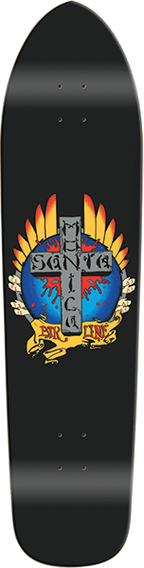 SMA STIGMATA LONGBOARD SKATEBOARD DECK-9.125X36.5 BLACK DIP