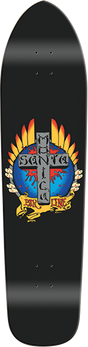 SMA STIGMATA LONGBOARD SKATEBOARD DECK-9.125X36.5 BLACK DIP