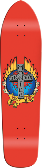 SMA STIGMATA LONGBOARD SKATEBOARD DECK-9.125X36.5 RED DIP
