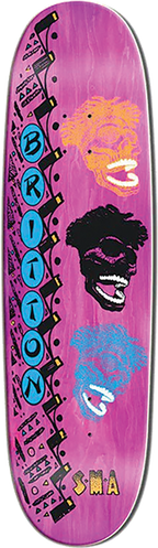 SMA BRITTON SKATEBOARD DECK-8.875X32.625 PINK STAIN