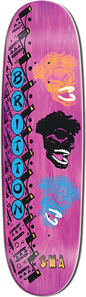 SMA BRITTON SKATEBOARD DECK-8.875X32.625 PINK STAIN