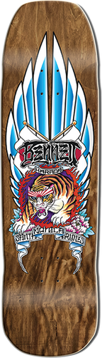 SMA HARADA TIGER SKATEBOARD DECK-9X33 DARK STAIN