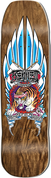 SMA HARADA TIGER SKATEBOARD DECK-9X33 DARK STAIN