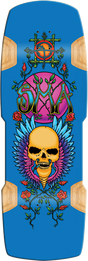SMA HUMPSTON FLYING SKULL LTD SKATEBOARD DECK-11X33 BLUE DIP