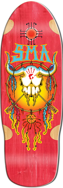 SMA HUMPSTON SERIES 3 SKATEBOARD DECK-10.12X30.25 RED STN
