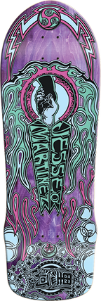 SMA MARTINEZ HAND SHAKE SKATEBOARD DECK-10X30 PURPLE STAIN