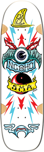 SMA NGOHO SERIES 3 SKATEBOARD DECK-9.5X33.75 WHT FORMICA