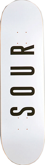 SOUR ARMY SKATEBOARD DECK-8.25 WHITE