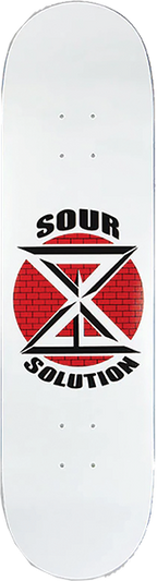 SOUR DK LOGO SKATEBOARD DECK-8.25 WHITE