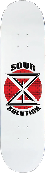 SOUR DK LOGO SKATEBOARD DECK-8.25 WHITE