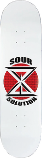 SOUR DK LOGO SKATEBOARD DECK-8.25 WHITE