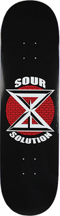 SOUR DK LOGO SKATEBOARD DECK-8.5 BLACK