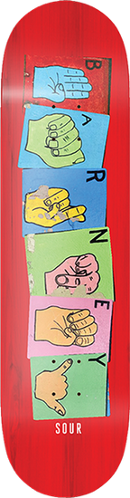 SOUR PAGE SIGN SKATEBOARD DECK-8.25