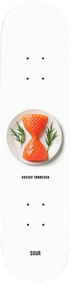 SOUR TONNESEN SALMON SKATEBOARD DECK-8.25