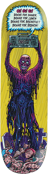 STRANGELOVE BRAINS SKATEBOARD SKATEBOARD DECK 8.5