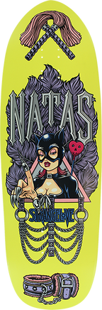STRANGELOVE NATAS SEAN CLIVER SKATEBOARD DECK-10x32.75 YELLOW