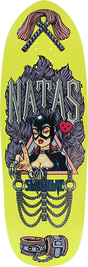 STRANGELOVE NATAS SEAN CLIVER SKATEBOARD DECK-10x32.75 YELLOW