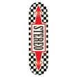 STEREO ARROW CHECKER SKATEBOARD DECK-8.5 WHT/BLK/RED