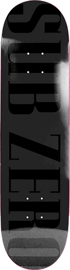 SUB ZERO REAL LIFE SKATEBOARD DECK-8.5 BLACK