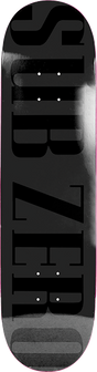 SUB ZERO REAL LIFE SKATEBOARD DECK-8.5 BLACK