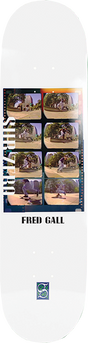 SUB ZERO GALL SKATEBOARD DECK-8.5 WHITE w/ grip