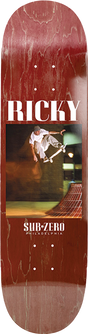 SUB ZERO OYOLA TRIBUTE SKATEBOARD DECK-8.25 RED/BROWN EX7