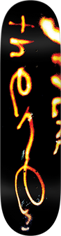 THERE BURNING SKATEBOARD DECK-8.25 BLK