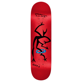 THERE BURTON BALLET SKATEBOARD DECK-8.06 TF RED
