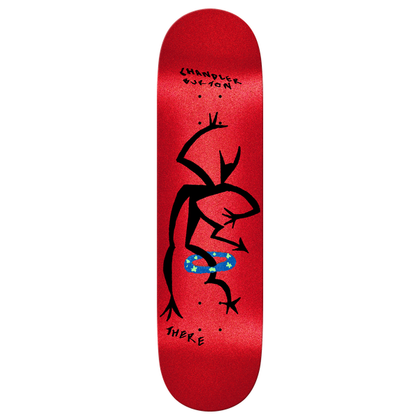 THERE BURTON BALLET SKATEBOARD DECK-8.06 TF RED