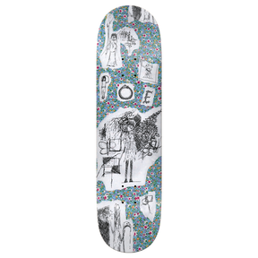 THERE PINSON FLOWERZ SKATEBOARD DECK-8.125 BLUE
