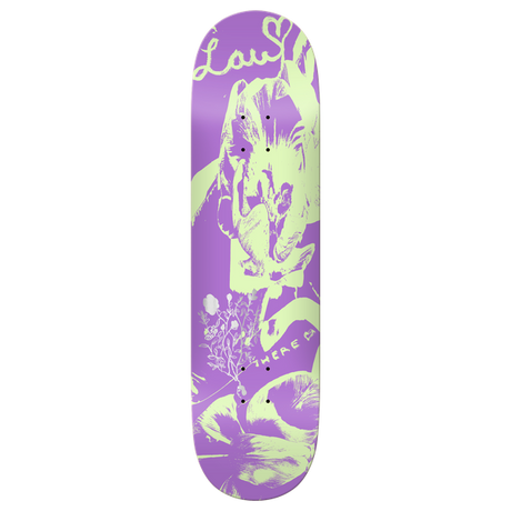 THERE WILLEMS BLOOM GLOW SKATEBOARD DECK-8.5 PURPLE