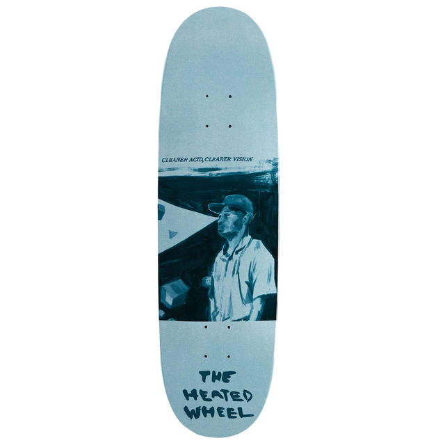THE HEATED WHEEL CLEANER ACID EGG SKATEBOARD DECK-9.6x32 ASST